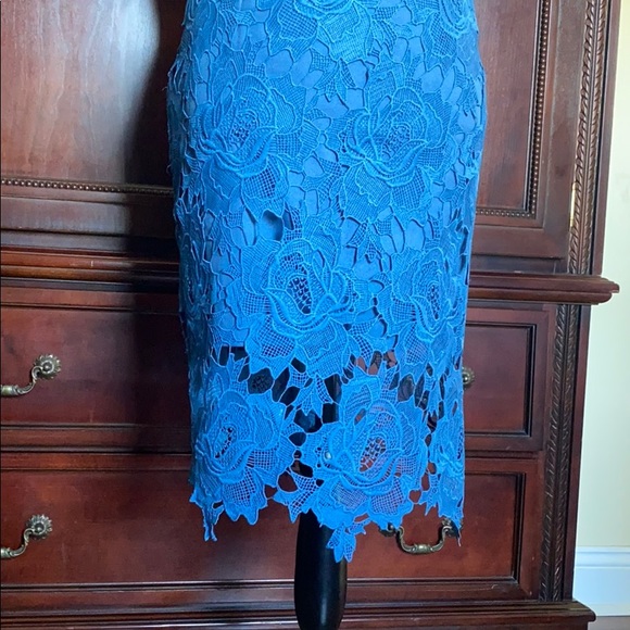 Adelyn Rae Farrah lace crochet fitted dress - Picture 4 of 7